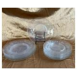 8x8" Plates and 8x6"  Glass Dining Plates