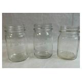 2 Kerr and 1 Atlas Wide Mouth Mason Jar