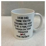 To Dad From Daughter Coffee Cup