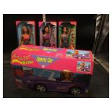 Butterfly Art Barbies & Sports Car