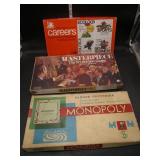 Monopoly, Masterpiece, Careers Games