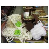 Knitted/Crochet Blankets, Doll Table & Chairs