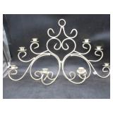 Metal Candle Wall Sconce