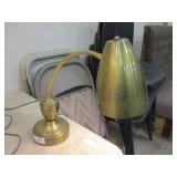 Brass desk lamp