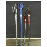 4 sets of ski poles