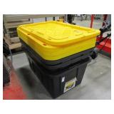 4 27 gallon tough box totes w/ lids