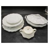 Porcelain Dishes, Plates, Lidded Dish