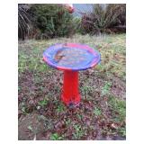 Plastic bird bath