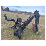 Black 3pt Backhoe Attachment w/ 12" Bucket