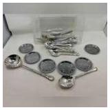 Assorted flatware, tub is NOT included, see pictures for details.
