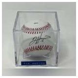 Autographed National League baseball, Tim Hudson, comes in acrylic display box, see pictures for details.