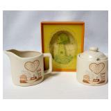 BETSEY CLARK HALLMARK SCENE SETTER & VINTAGE CREAM/SUGAR BOWLS