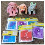 COLLECTIBLE TY BEANIE BABIES & NEW CRAYOLA BUBBLY BATH BOOKS