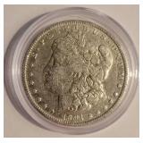 1891-0 MORGAN SILVER DOLLAR COIN