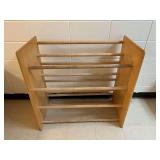 Hallway…Wooden art storage rack, this piece has great repurposing potential, see purchase or details.