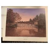 BUTLER BROWN PRINT "BEMBRY MILL" #350/1000 DOUBLE SIGNED (NOT FRAMED) - DINETTE