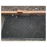 LARGE OUTDOOR PERFORATED RUBBER MAT 58" LONG X 35" WIDE - COURTYARD