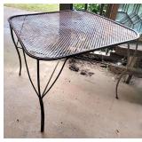 WROUGHT IRON OUTDOOR TABLE