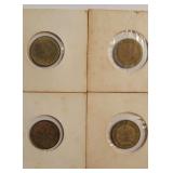 (4) VINTAGE GERMAN 5 PFENNIG COINS