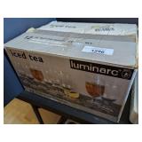 LUMINARC 12-PIECE ICED TEA SET IN ORIGINAL BOX - KTN