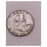 1963 D SILVER BENJAMIN FRANKLIN HALF DOLLAR