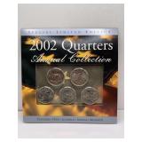 2002 UNCIRCULATED 5 PIECE STATE QUARTER SET