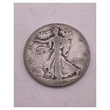 1919 D SILVER WALKING LIBERTY HALF DOLLAR