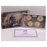 2010 UNITED STATES MINT PRESIDENTIAL $1 COIN PROOF SET WITH COA