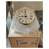 PAUL SEBASTIAN BAVARIAN CRYSTAL CLOCK W/ BOX