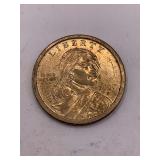 2000 P SACAGAWEA GOLD TONE DOLLAR COIN