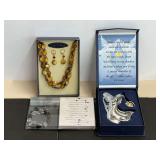 Three gift sets to include a Dream Angel Suncatcher, Memorial Prayer beaded story bracelet, also includes a trend sets necklace and earring set all come in original packaging, see pictures for details