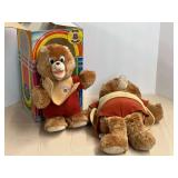 Teddy Ruxpin bears, two pieces, see pictures for details.