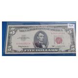 1963 $5 US Note "RedSeal" Crisp Uncirculated