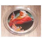 COCA-COLA SANTA CLAUS GLASS PLATTER