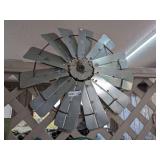 WELDED METAL FOLK ART DECORATIVE WINDMILL BLADES