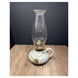 VINTAGE POTTERY BASE OIL LAMP