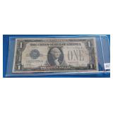 1928 A $1 US Silver Certificate "Funny Back"