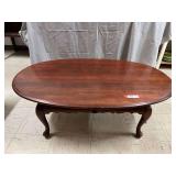 Oval coffee table, believed to be Broyhill, see pictures for details.