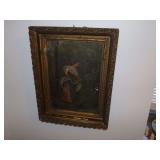 ANTIQUE FRAMED PAINTING OF A WOMAN