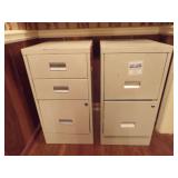 TWO FILING CABINETS