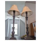 PAIR OF VINTAGE BUFFET LAMPS