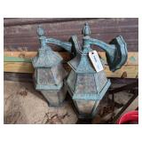 PAIR OF VINTAGE OUTDOOR WALL SCONCE LIGHTS