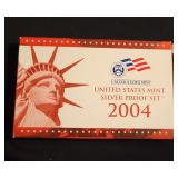 2004 U.S. MINT SILVER PROOF COIN SET