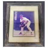 FRAMED, MATTED & AUTOGRAPHED ATLANTA BRAVES/ANDRE GALARRAGA PRINT - APPEARS TO BE SIGNED BY ANDRE GALARRAGA