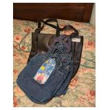 TOTE BAGS INCLUDING DENIM, CORDUROY, AND FAUX LEATHER