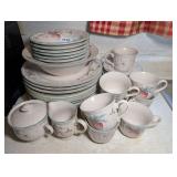 EPOCH STONEWARE AND CORELLE CHINA, 41 PIECES