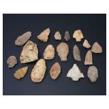 PREHISTORIC NATIVE AMERICAN ARROWHEADS / SPEARHEADS