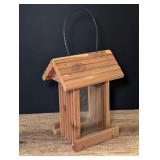 PRIMITIVE WOODEN BIRD FEEDER