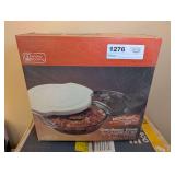 VINTAGE ANCHOR HOCKING OVEN BASICS EXTRAS 3-PIECE CASSEROLE SET IN ORIGINAL BOX