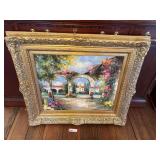 DR… Lovely, ornately framed oil on canvas, see pictures for details.